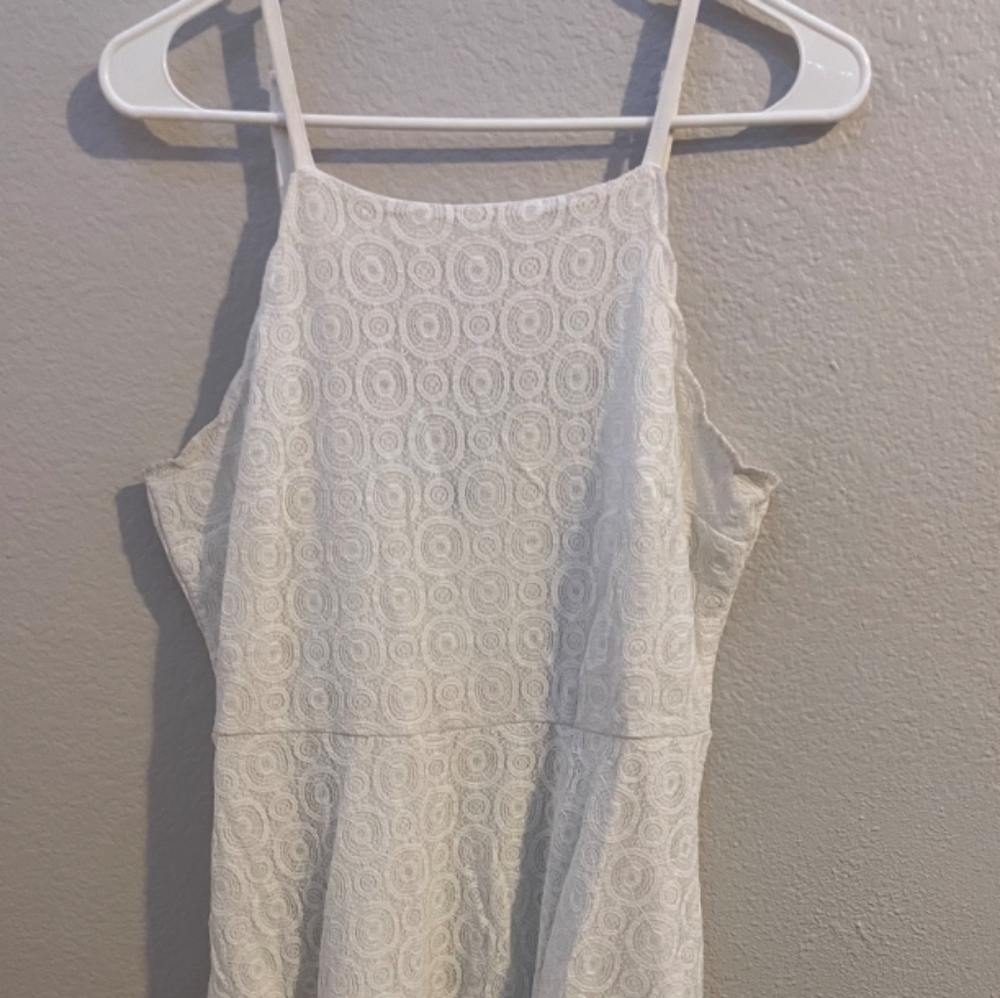 H&M Off-White Lace Mini Dress